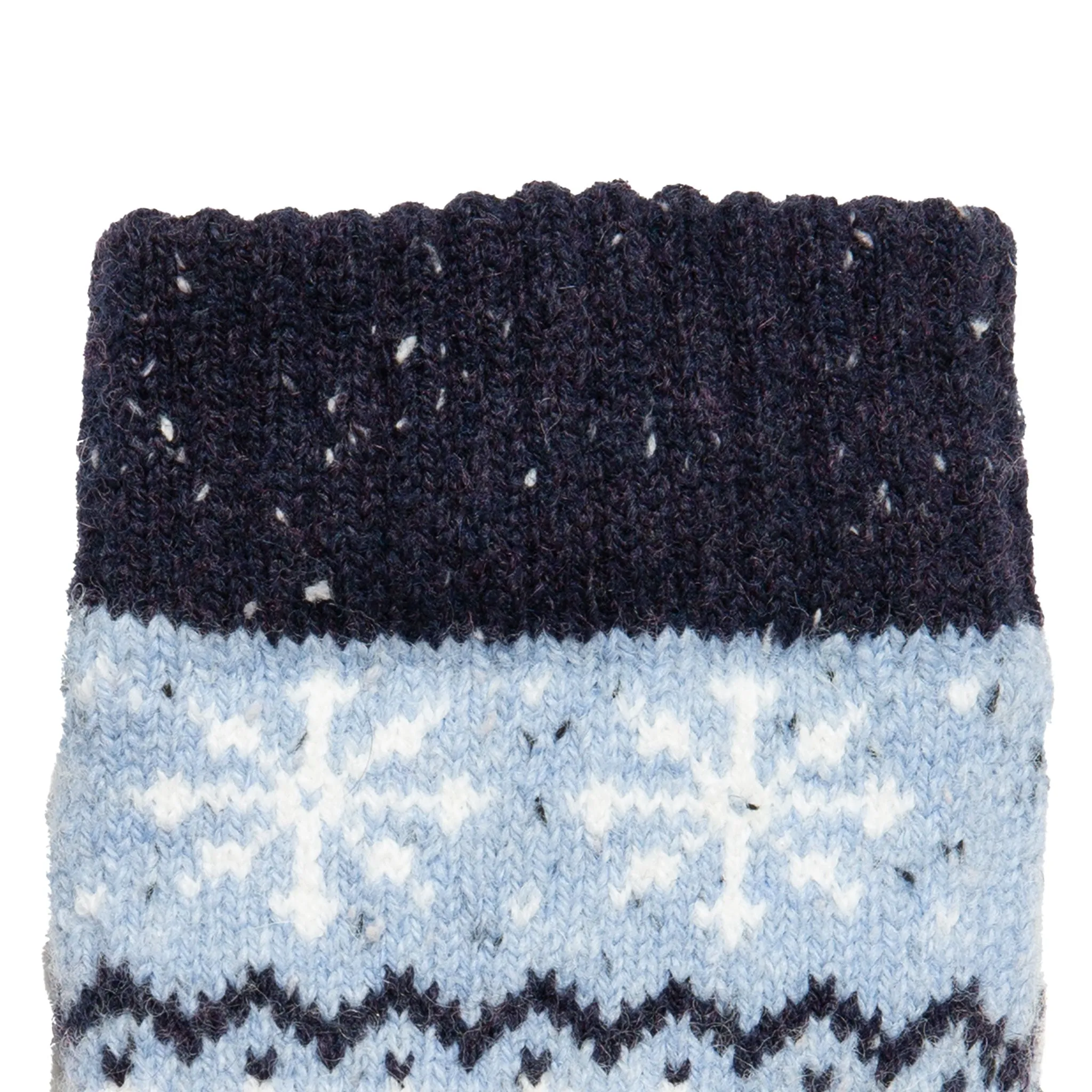 Women’s Jacquard Fair Isle Knitted Gloves with Marl Yarn