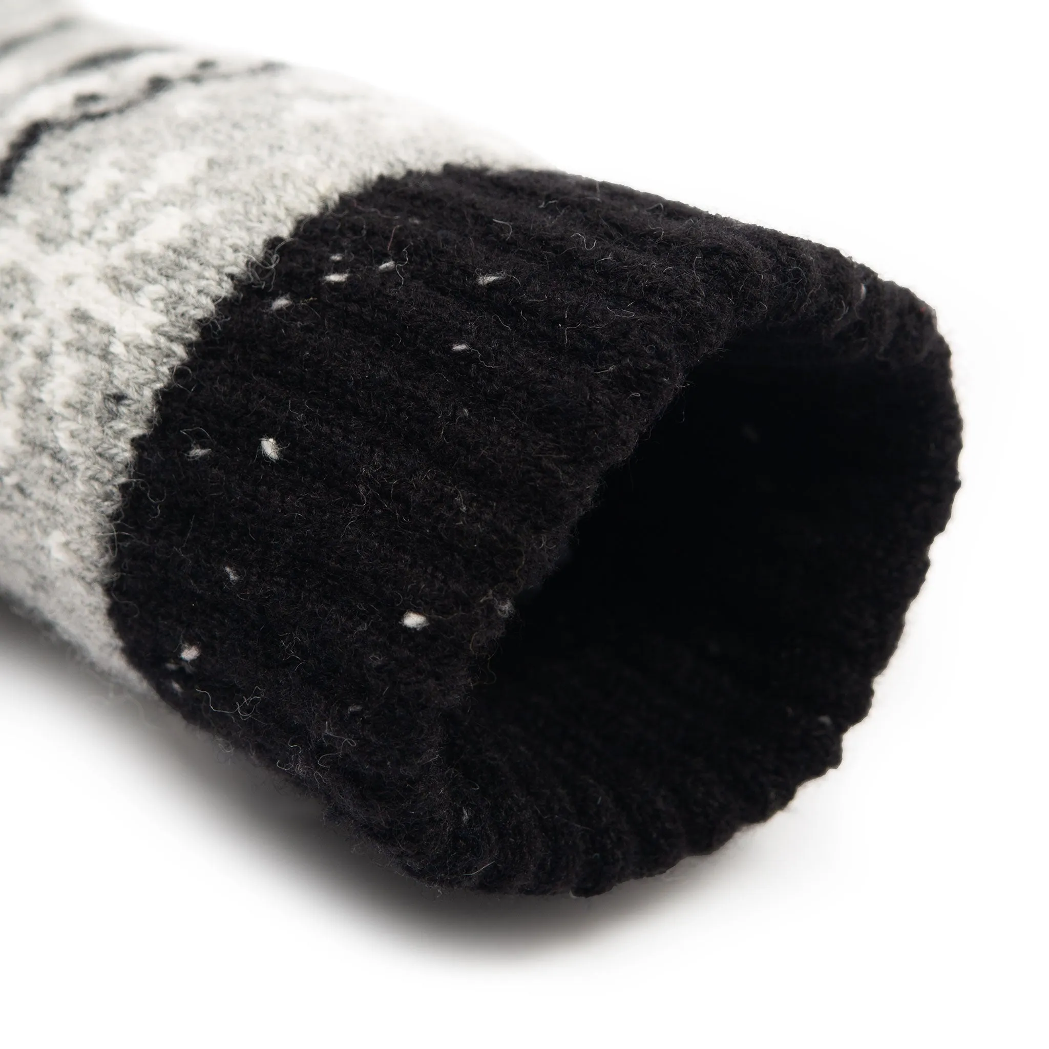 Women’s Jacquard Fair Isle Knitted Gloves with Marl Yarn