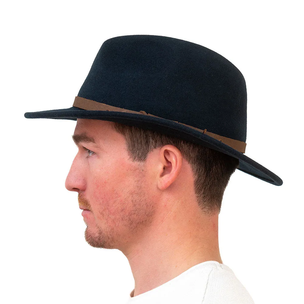 Wool Felt Hat, Navy